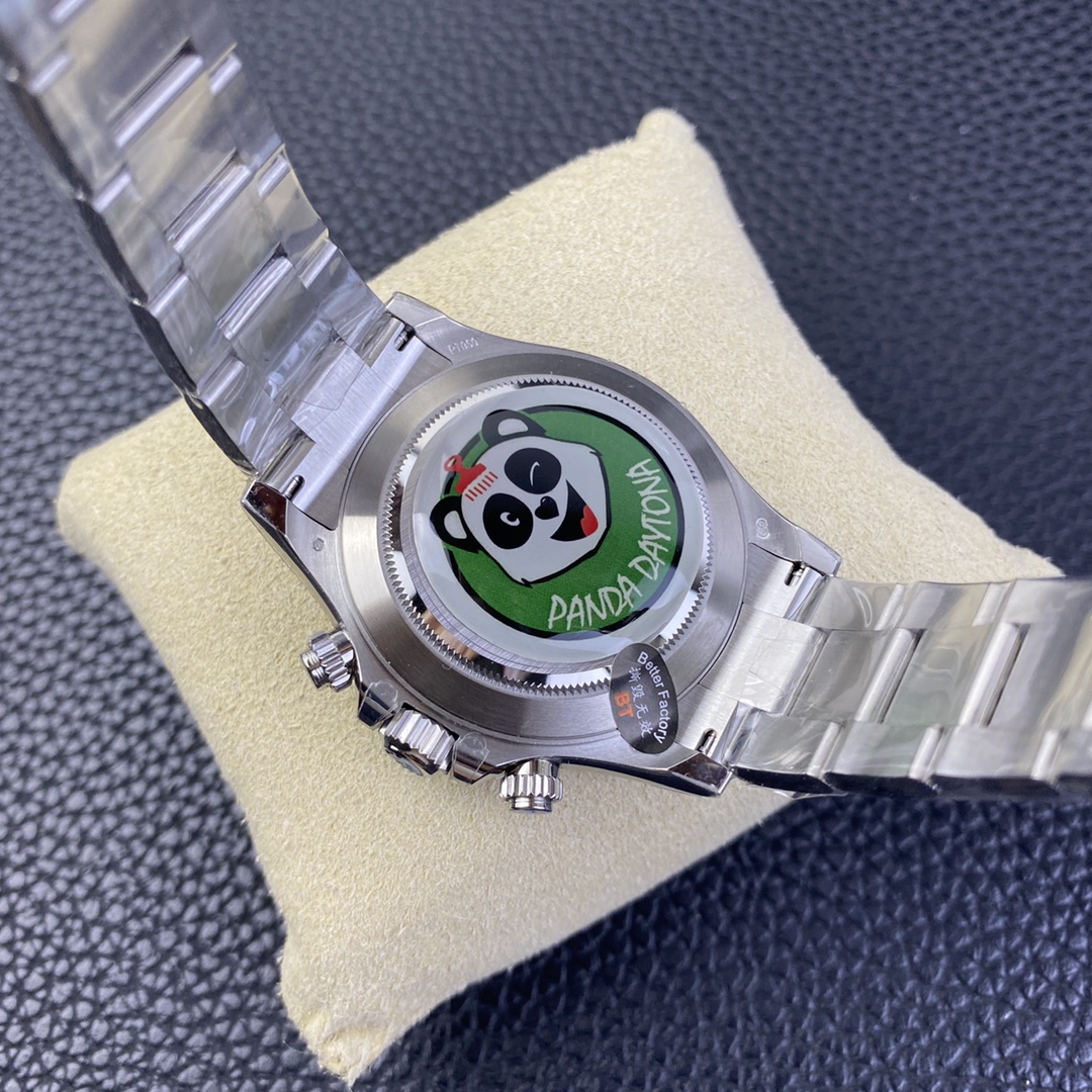 Rolex Daytona 116506 BT Factory 1:1 Ice Blue Dial Brown Ceramic Bezel on SS Bracelet SA4130 Movement - Image 7