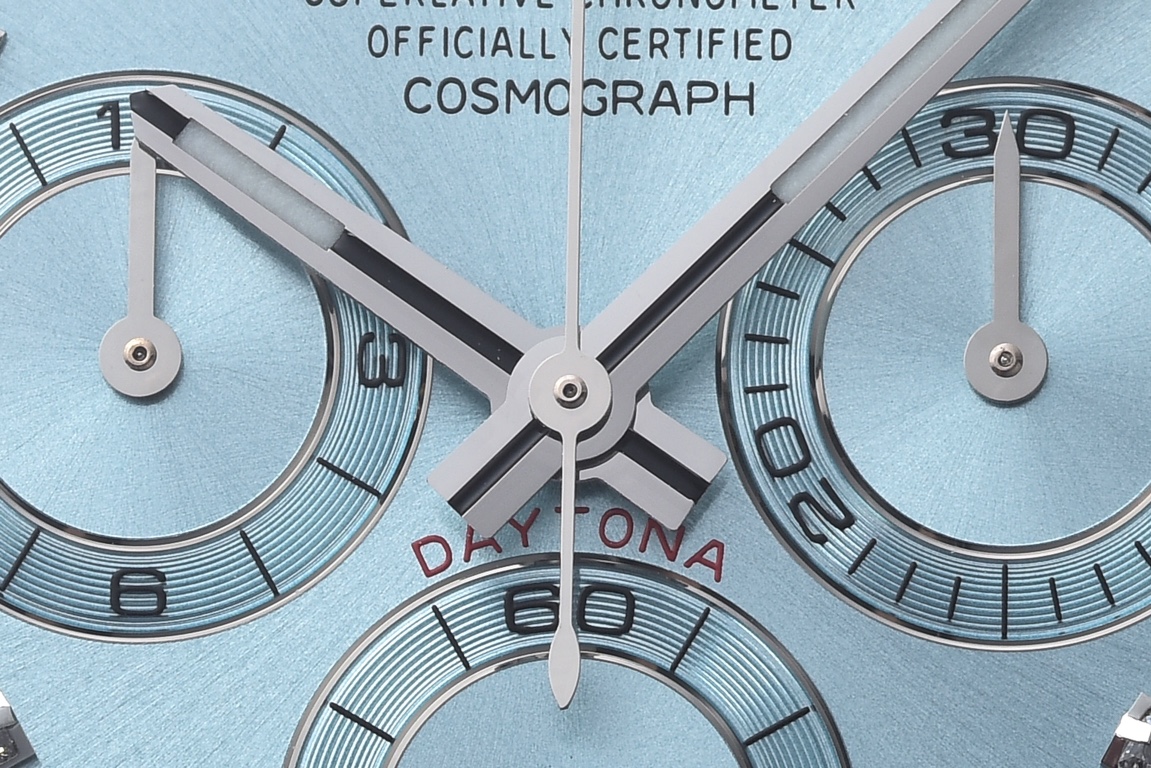 Rolex Daytona 116506 Clean Factory 1:1 Ice Blue Dial Diamonds Markers on SS Bracelet SA4130 Movement - Image 6