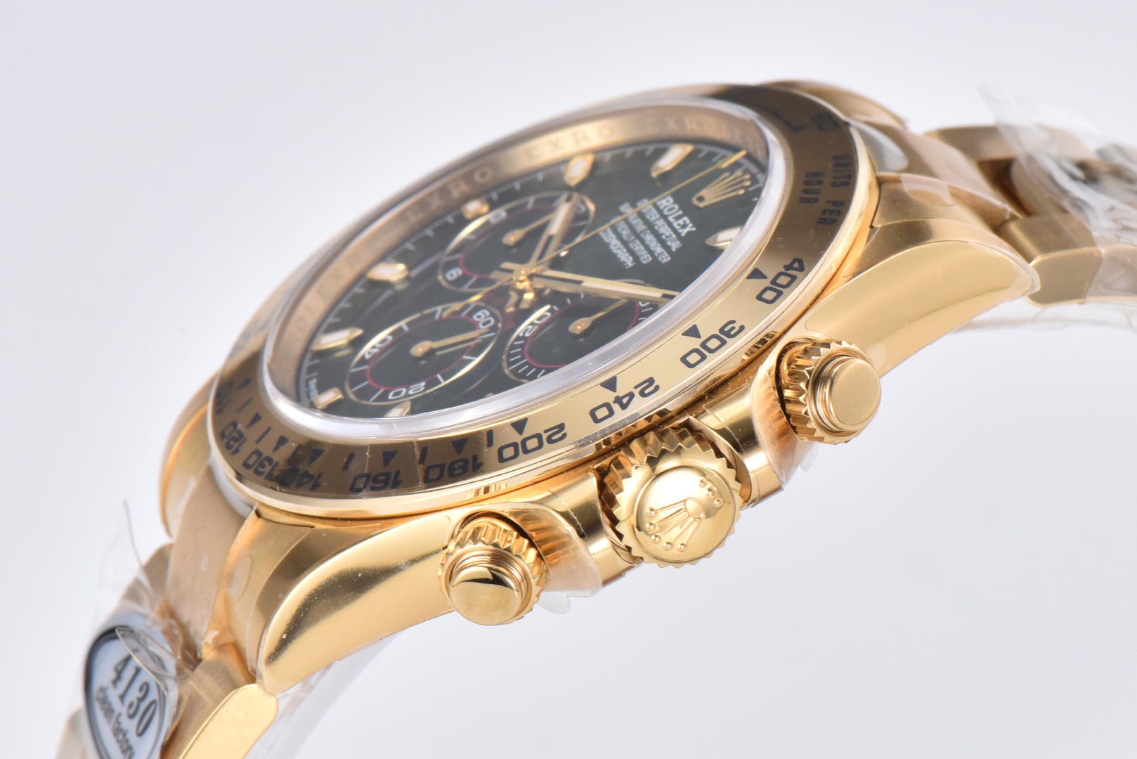 Rolex Daytona 116508 Clean Factory 904L Steel Green Dial on YG Bracelet SA4130 Movement - Image 4