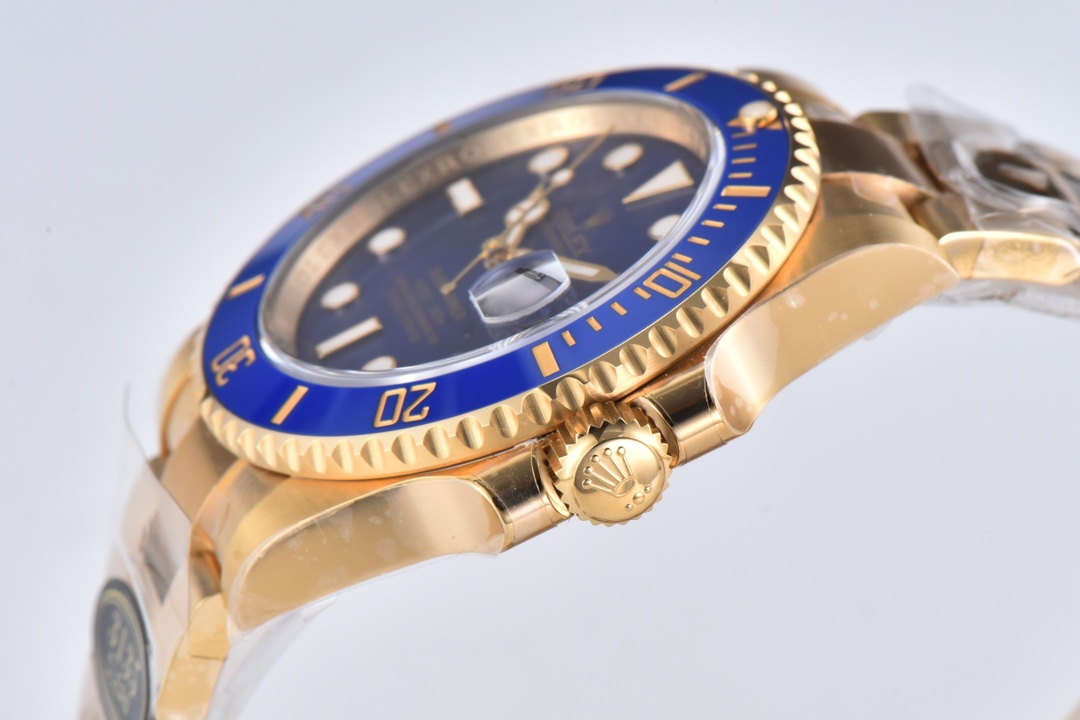 Rolex Submariner 40mm 116618 LB Blue Dial & Ceramic Bezel YG Plated 904L Steel Clean Factory 1:1 Best Edition S3135 - Image 4
