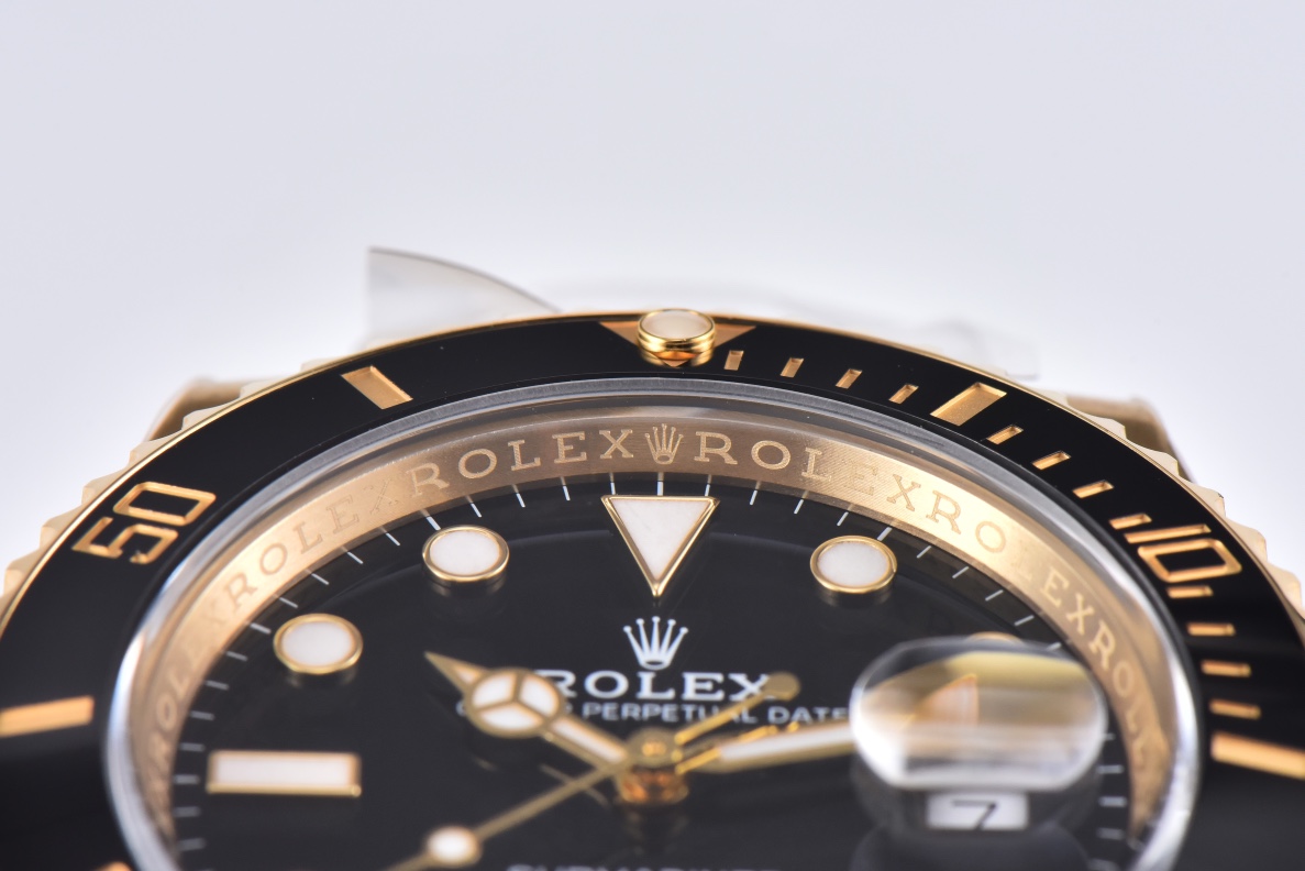Rolex Submariner 40mm 116618 LN Black Dial & Ceramic Bezel YG Plated 904L Steel Clean Factory 1:1 Best Edition S3135 - Image 4