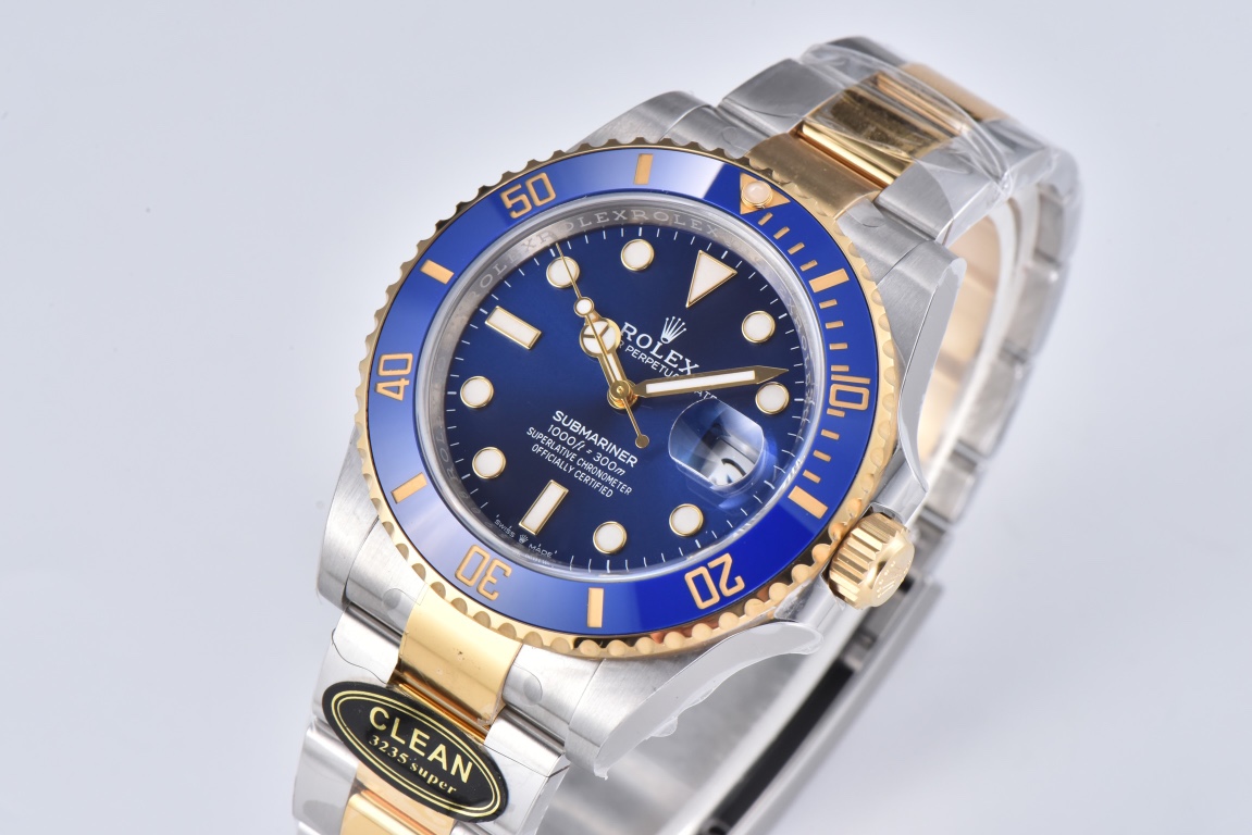 Rolex Submariner 41mm 126613LB Blue Dial Blue Ceramic Bezel 904L Steel Two Tone Yollow Gold Clean Factory 1:1 Best Edition S3235 - Image 2