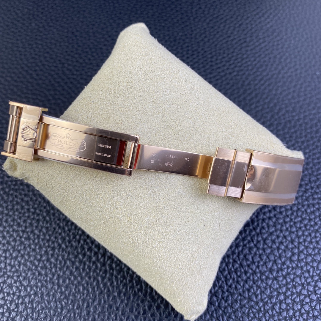 Rolex Yacht-Master 126655-0002 40mm Clean Factory 1:1 904L Rose Gold Case Black Dial 3D Black Ceramic Bezel on Black Oysterflex Strap SA3235 Movement - Image 7